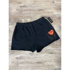 Spirit Jersey Cut Off Sweat Shorts I Love NY Women’s Sz L